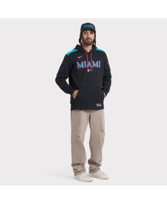 Men's Black Miami Marlins 2025 City Connect Performance Swoosh Flex Hat