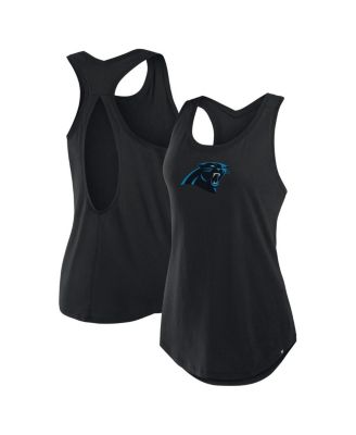 Fanatics - Women's Black Carolina Panthers Iron Fan Tank Top