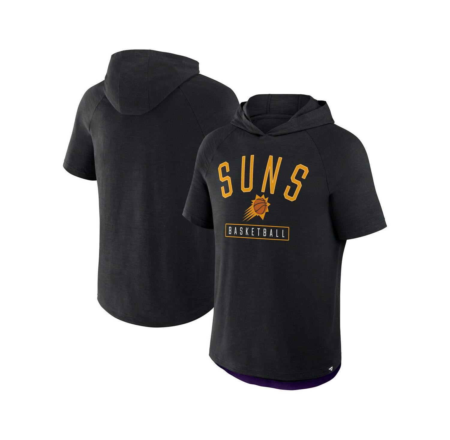 Men's Black Phoenix Suns Pass Legend Raglan Hoodie T-Shirt