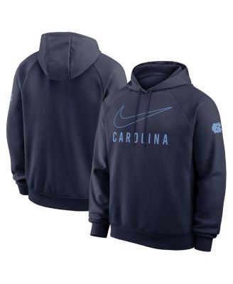 Men's Navy North Carolina Tar Heels Premium Raglan&nbsp;Performance Pullover Hoodie