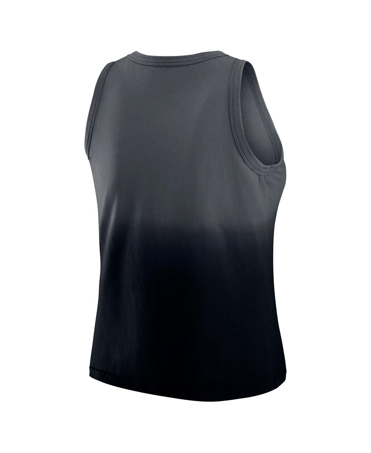 Wear By Erin Andrews Women's X Gracie Hunt Navy Houston Texans Ombre Tank Top In Black