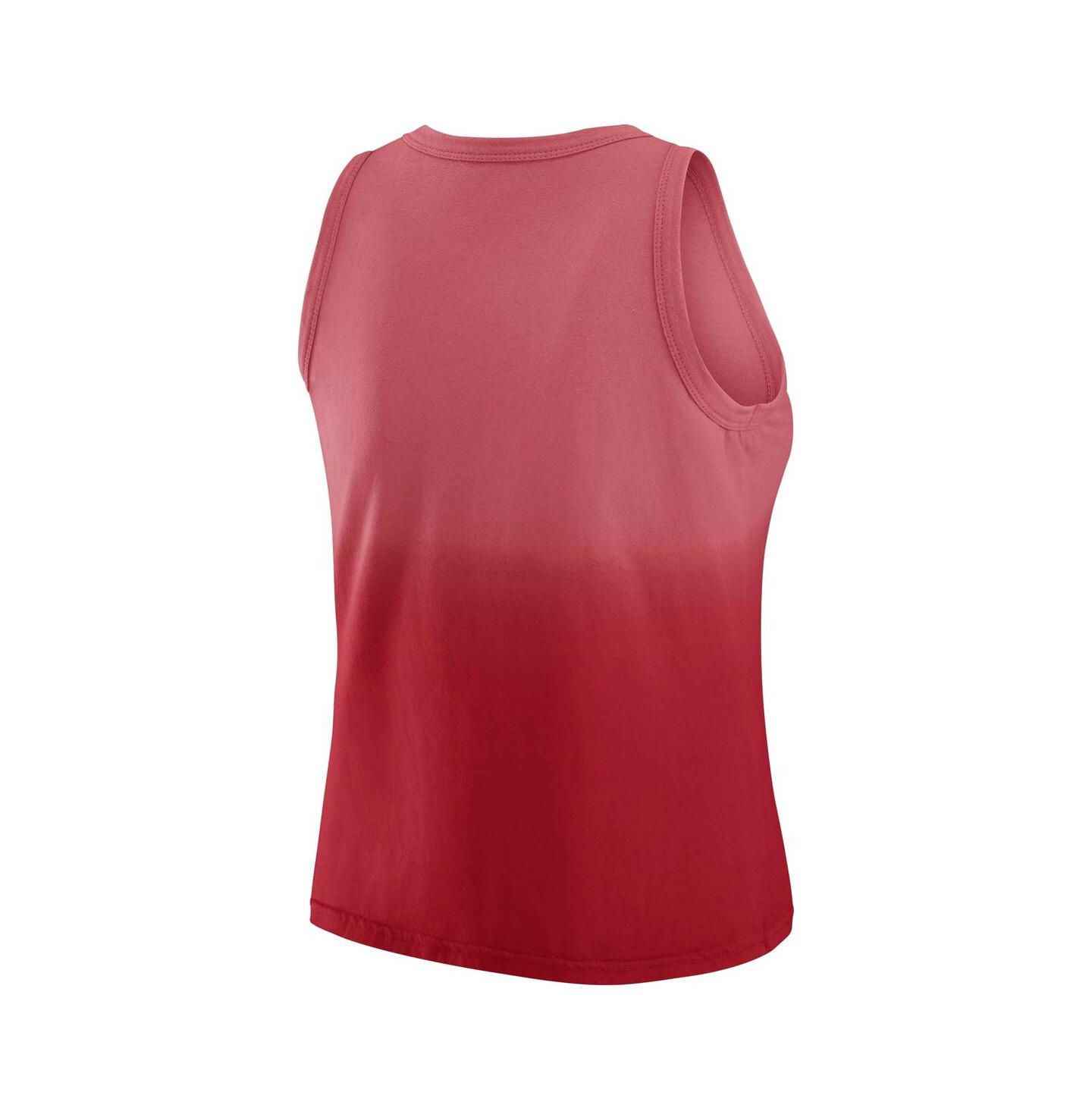 Женский топ WEAR by Erin Andrews x Gracie Hunt Scarlet San Francisco 49ers Ombre — фото 2