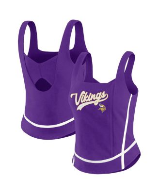 WEAR by Erin Andrews - Women's Purple Minnesota Vikings Square Neck Tank Top