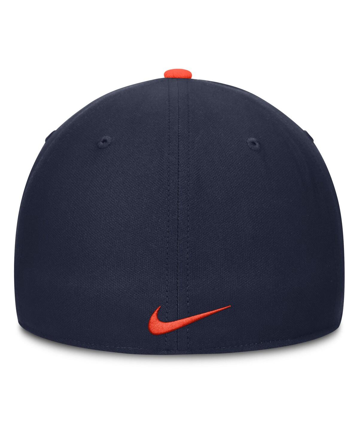Nike Men's Orange/navy Auburn Tigers 2025 Sideline Rise Local Dri-fit Flex Hat In Multi