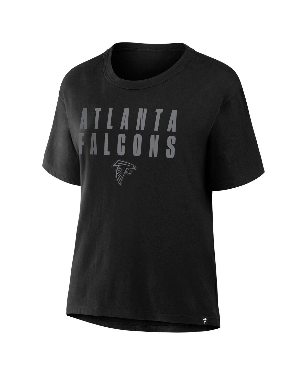 Fanatics Women's Black Atlanta Falcons Blackout Kneel Down Legacy T-shirt In Black