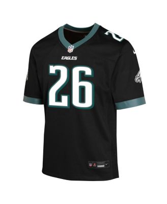 Big Boys and Girls Saquon Barkley Black Philadelphia Eagles Alternate Game Jersey