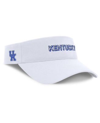 Men's White Kentucky Wildcats 2025 On-Field Gameday Performance Ace Adjustable Visor Hat