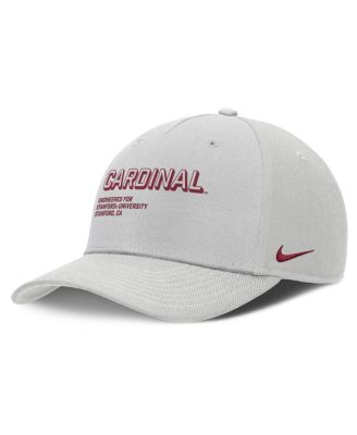 Nike - Men's Gray Stanford Cardinal 2025 Sideline Dust Pinched Rise Adjustable Hat
