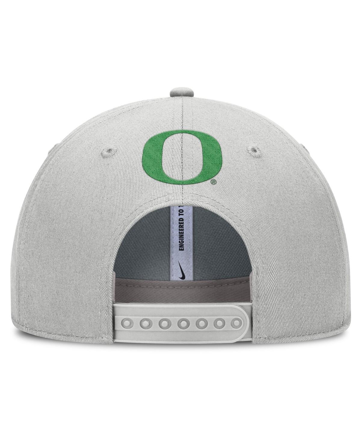 Nike Men's Gray Oregon Ducks 2025 Sideline Dust Pinched Rise Adjustable Hat In Gray