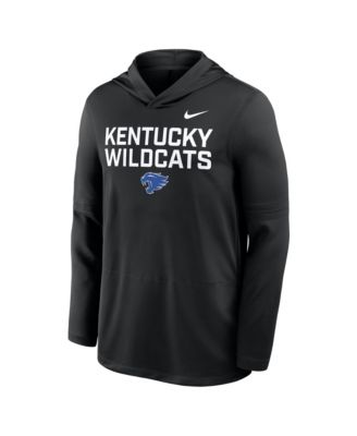 Men's Black Kentucky Wildcats 2025 Sideline Performance Long Sleeve Hoodie T-Shirt