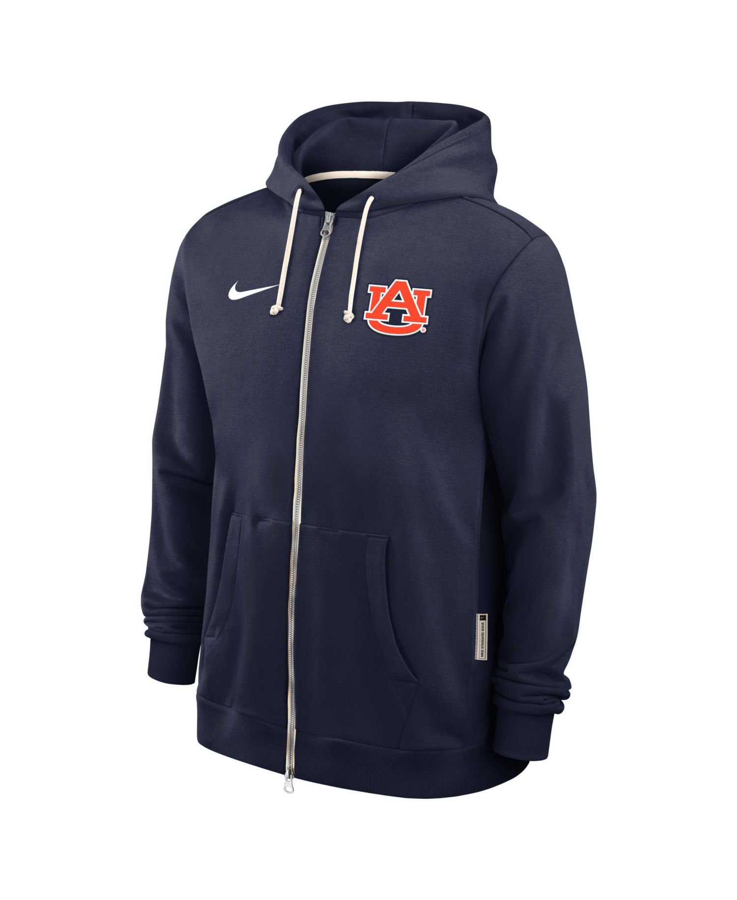 Men's Navy Auburn Tigers 2025 Sideline Standard Issue Dri-FIT Full-Zip Hoodie