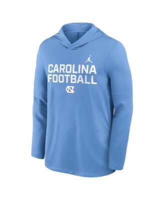Men's Carolina Blue North Carolina Tar Heels 2025 Sideline Performance Long Sleeve Hoodie T-Shirt