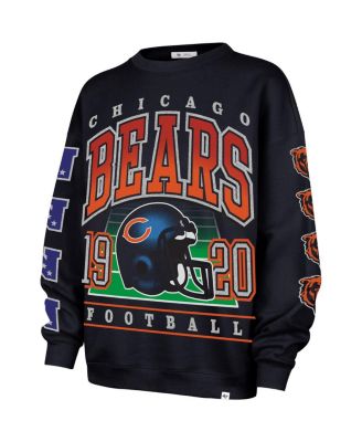 Women's Navy Chicago Bears Go Big Oversized Pullover Sweatshirt