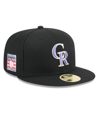 New Era - Men's Black Colorado Rockies Baseball Hall of Fame 59FIFTY Fitted Hat