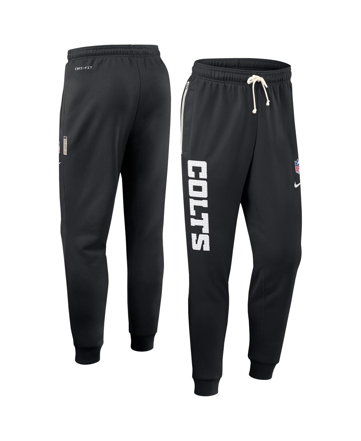 Nike Black Indianapolis Colts Sideline Standard Issue Ground Game Dri-fit Taper Pants In Black