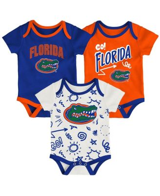Outerstuff - Baby Boys and Girls Florida Gators Three-Pack All Day Play Bodysuit Set