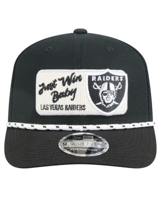 Men's Black Las Vegas Raiders Chant 9SEVENTY Stretch-Snap Hat