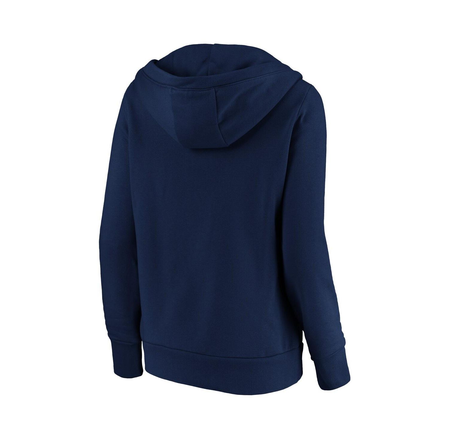 Women's Navy Vancouver Whitecaps FC Fleece Scarf Sleeve V-Neck Pullover Hoodie