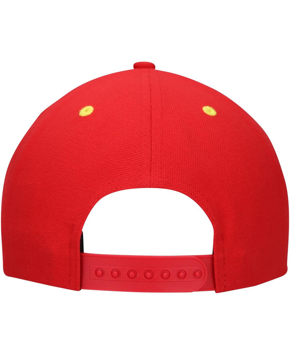Lids Big Boys And Girls Royal/red Wonder Woman Chibi Glow-in-the-dark Snapback Hat In Red