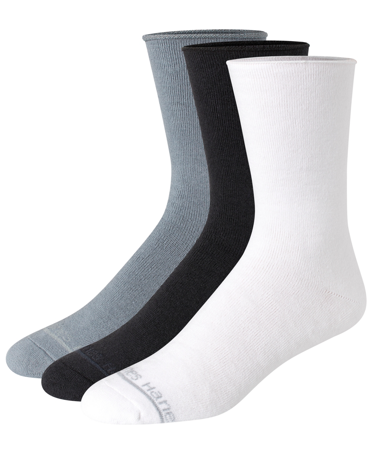 Hanes Men's Originals Premium Supersoft Crew Socks, 3-pack In Multi