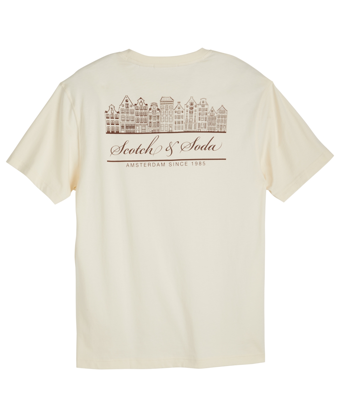 Scotch & Soda Men'sâ Amsterdam Graphic Short Sleeve T-shirt In White