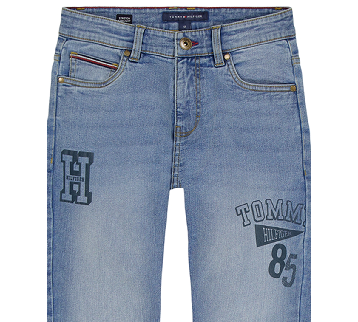 Tommy Hilfiger Big Boys 8-20 Logo Denim Jeans In Blue