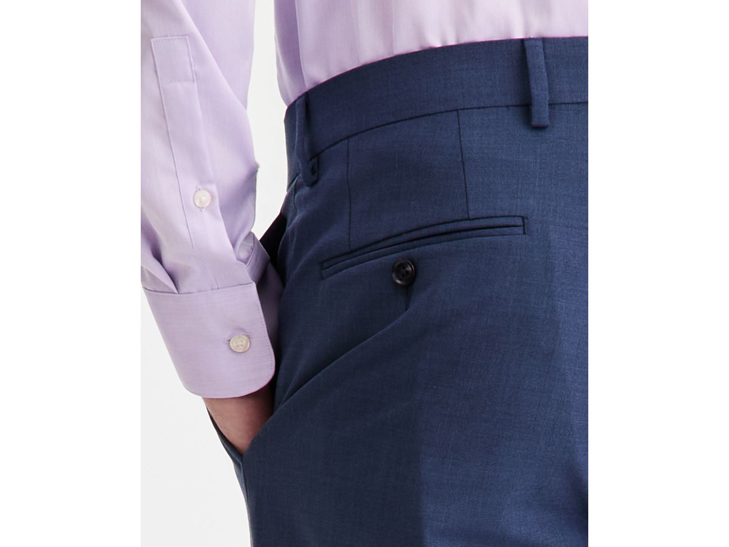Мужские брюки Bar III Slim-Fit Wool-Blend Suit Separates, цвет: Синий — фото 5