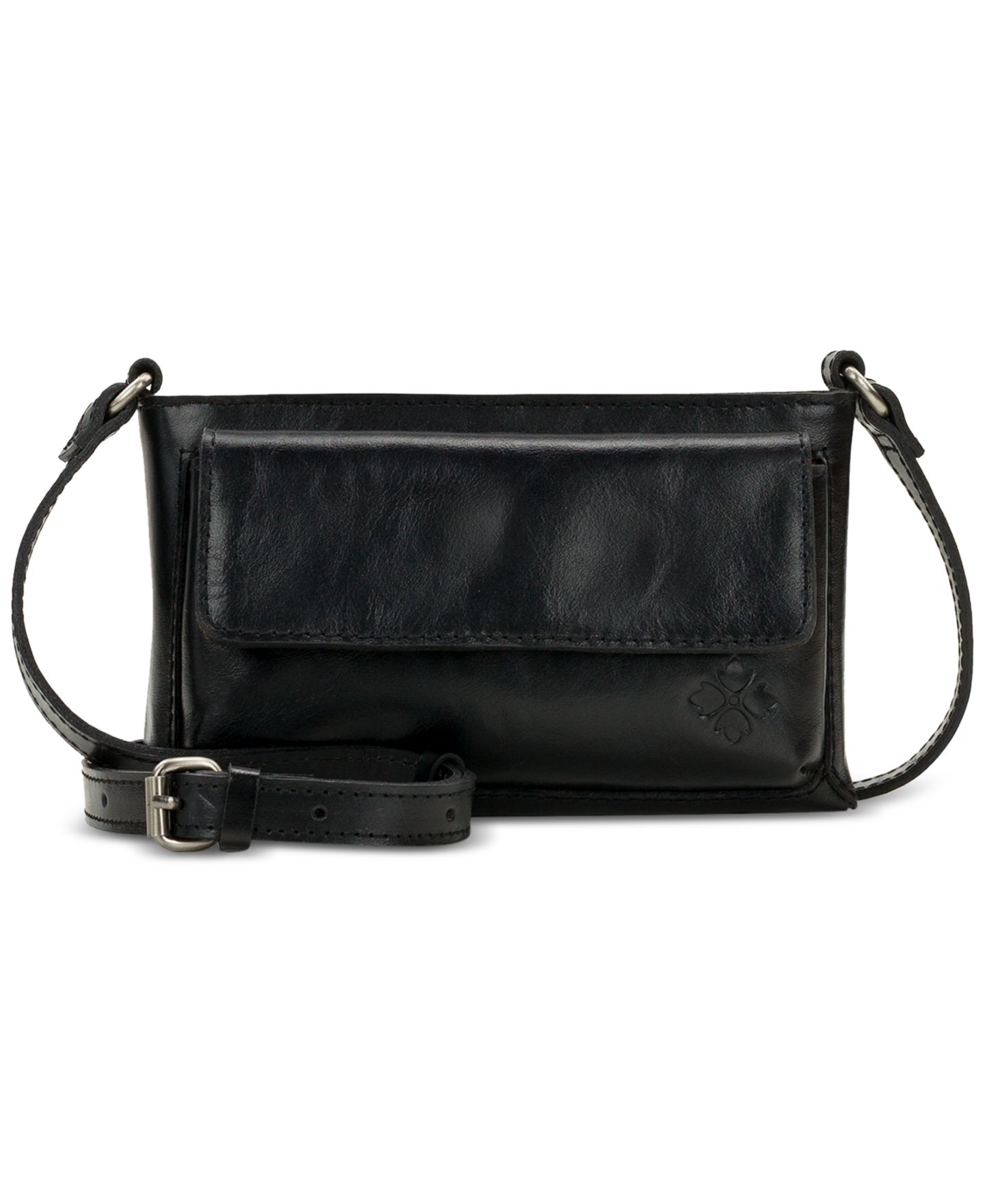 Женская сумка Patricia Nash Dovera Leather Mini Crossbody Handbag, цвет: Чёрный — фото 1