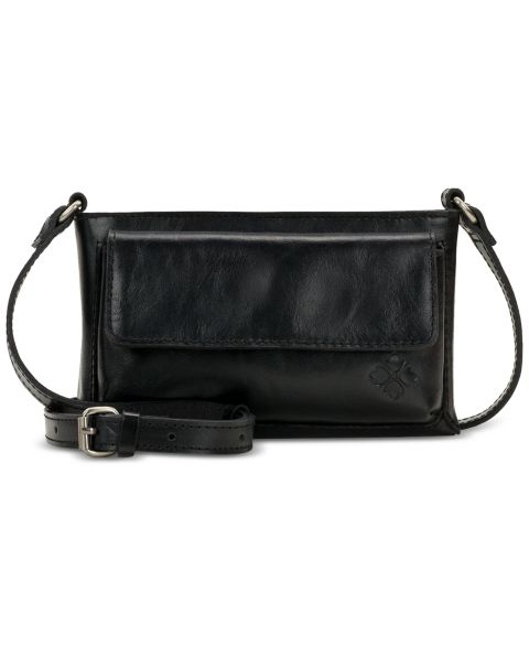 Женская сумка Patricia Nash Dovera Leather Mini Crossbody, цвет: Чёрный