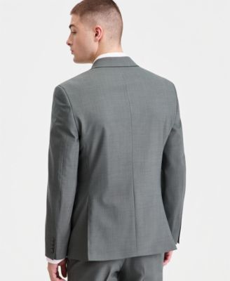 Men's Slim-Fit Wool Blend Suit Separates Jacket