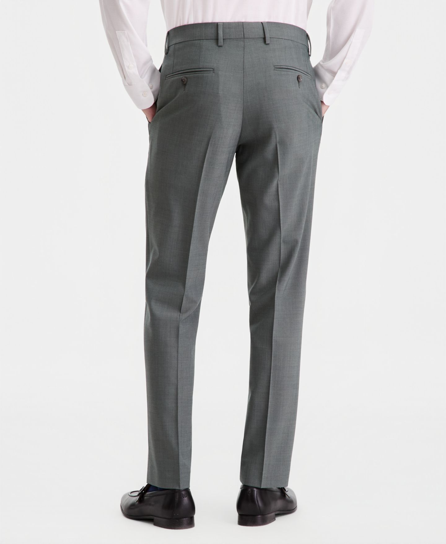 Мужские брюки Bar III Slim-Fit Wool Blend Suit Separates, цвет: Зелёный — фото 5