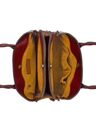 Genovese Medium Leather Top Handle Bag