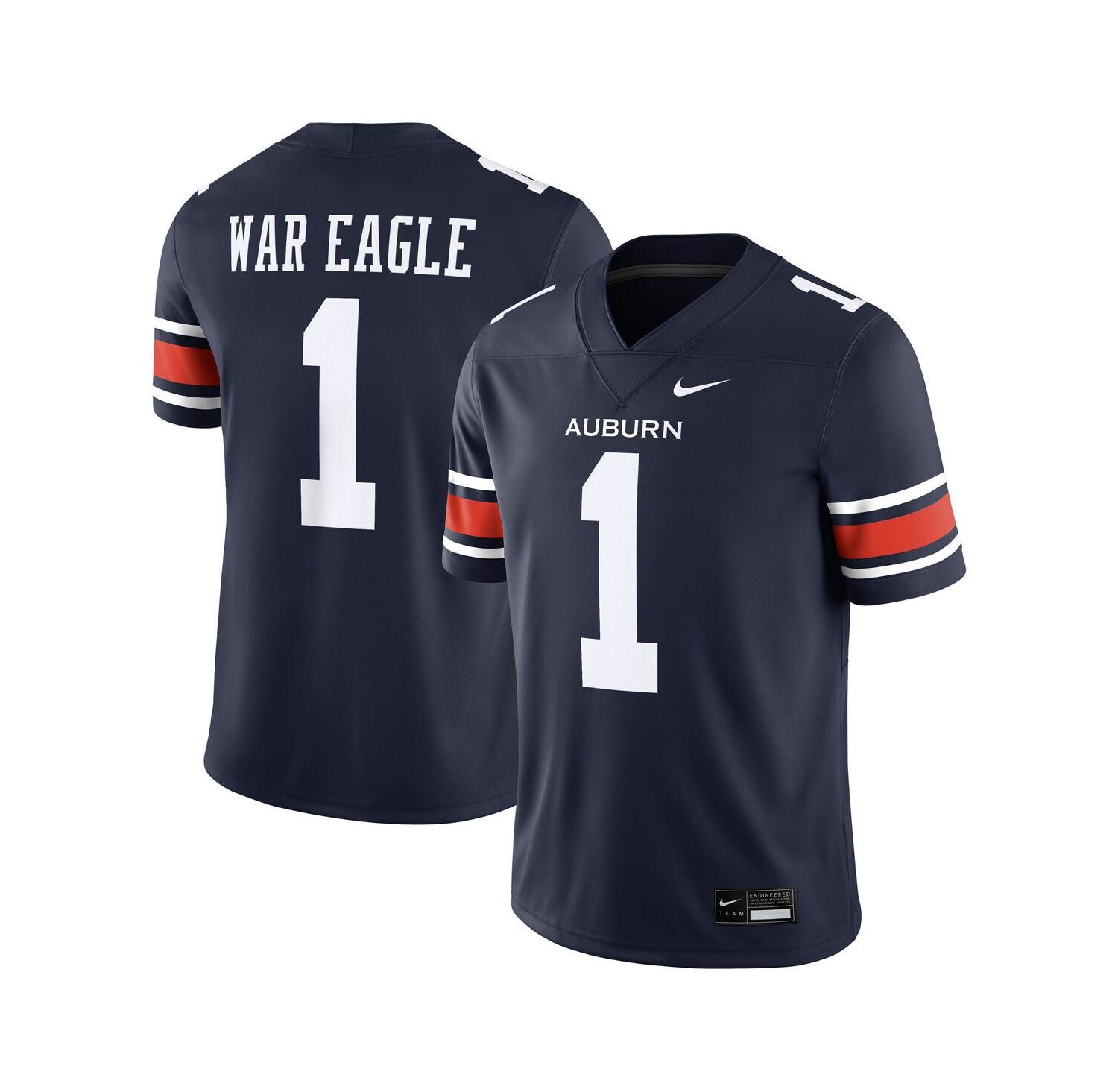 Men's Navy Auburn Tigers Home Football Game Jersey