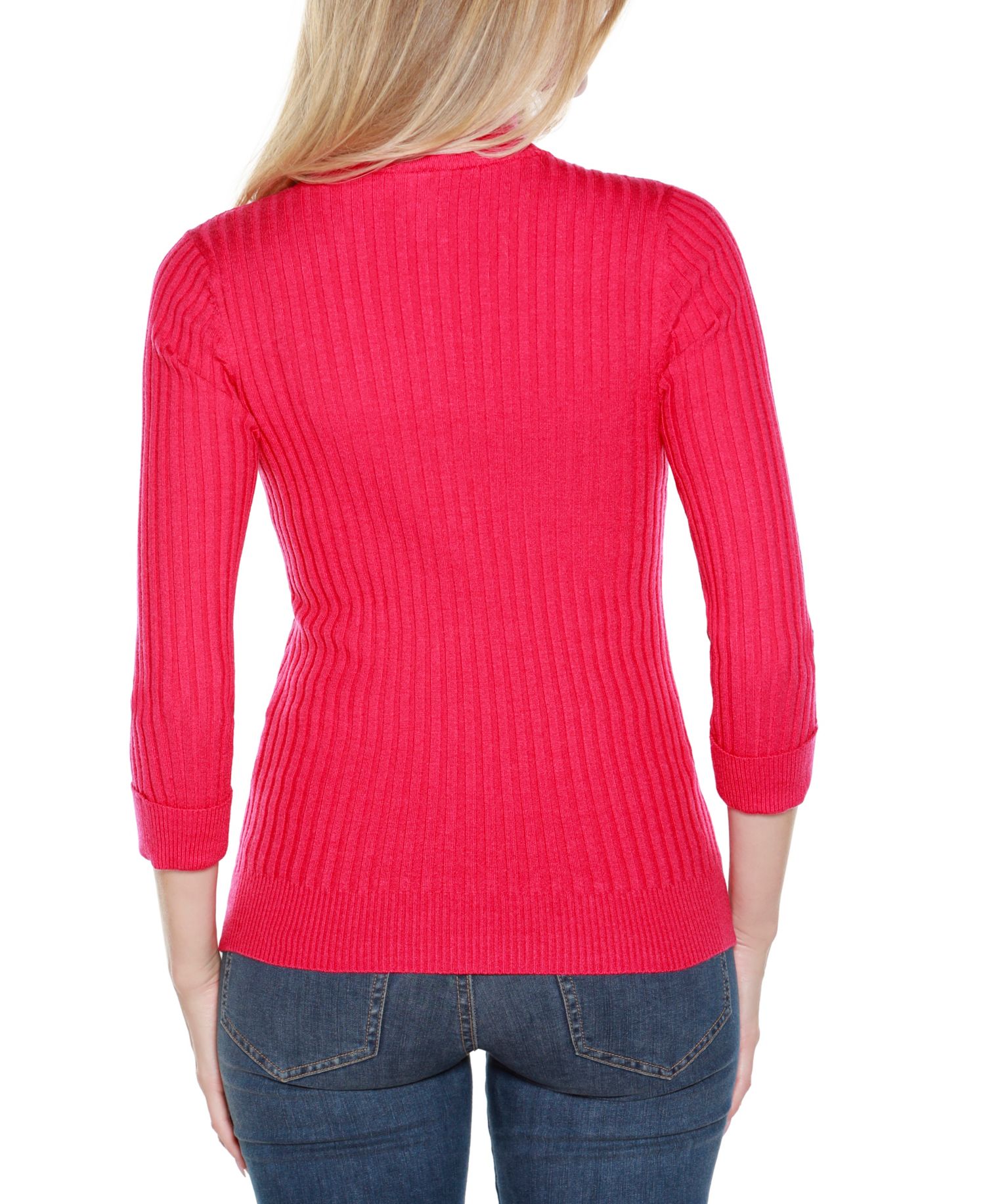 Women's Ribbed Quarter-Zip Sweater