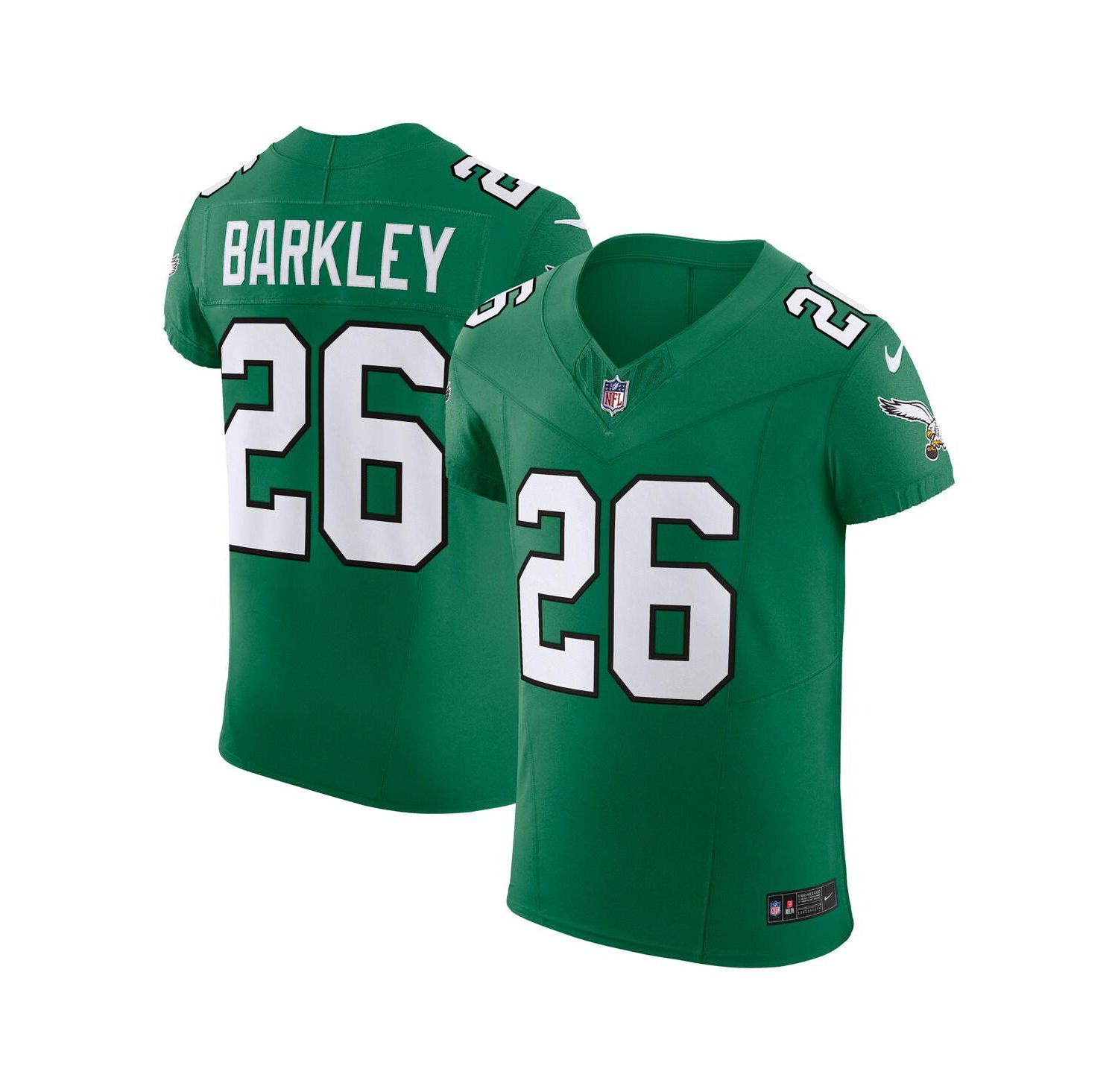 Men's Saquon Barkley Kelly Green Philadelphia Eagles Alternate Vapor F.U.S.E. Elite Jersey