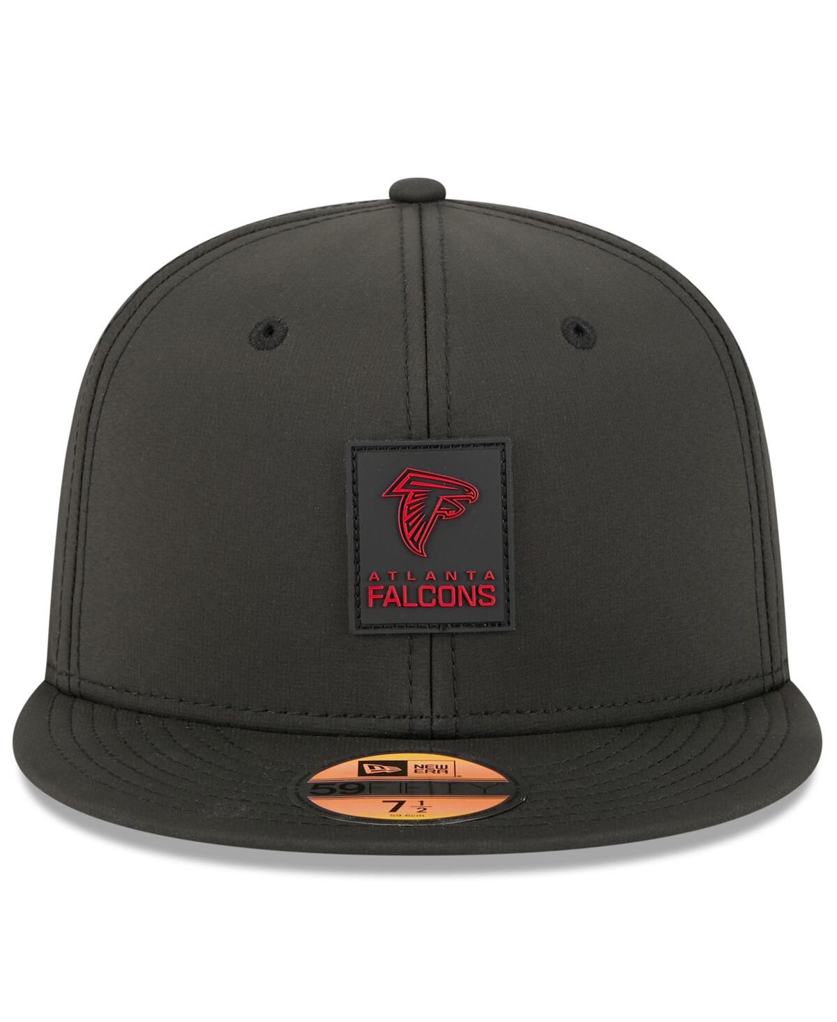 New Era Men's Black Atlanta Falcons 2025 Sideline 59fifty Fitted Hat In Black
