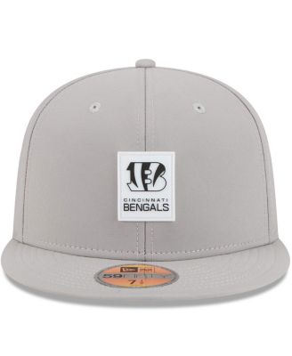 Men's Gray Cincinnati Bengals 2025 Sideline 59FIFTY Fitted Hat