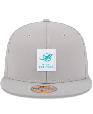 Men's Gray Miami Dolphins 2025 Sideline 59FIFTY Fitted Hat