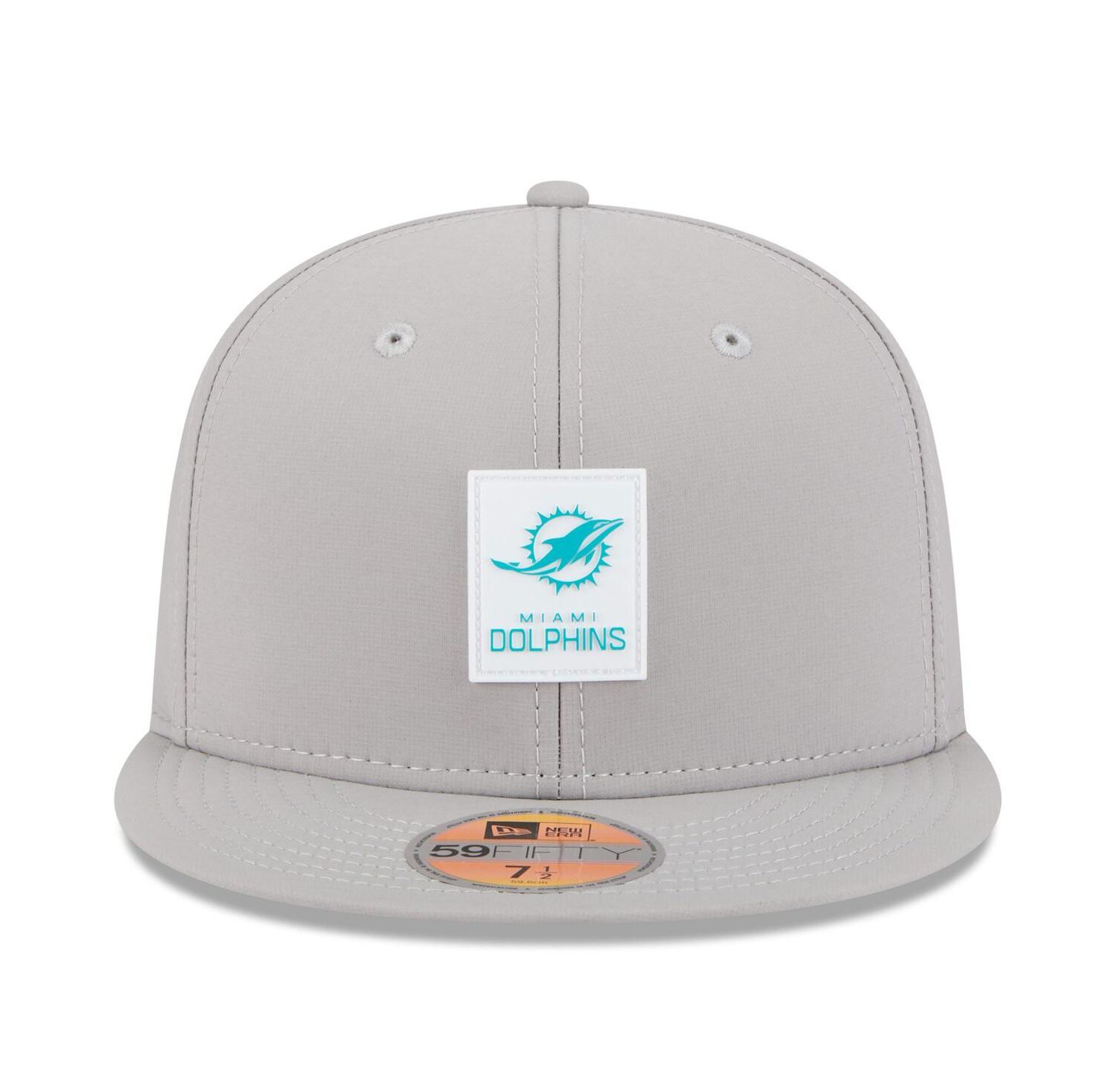 Men's Gray Miami Dolphins 2025 Sideline 59FIFTY Fitted Hat