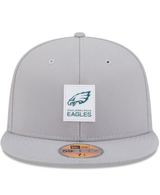 Men's Gray Philadelphia Eagles 2025 Sideline 59FIFTY Fitted Hat