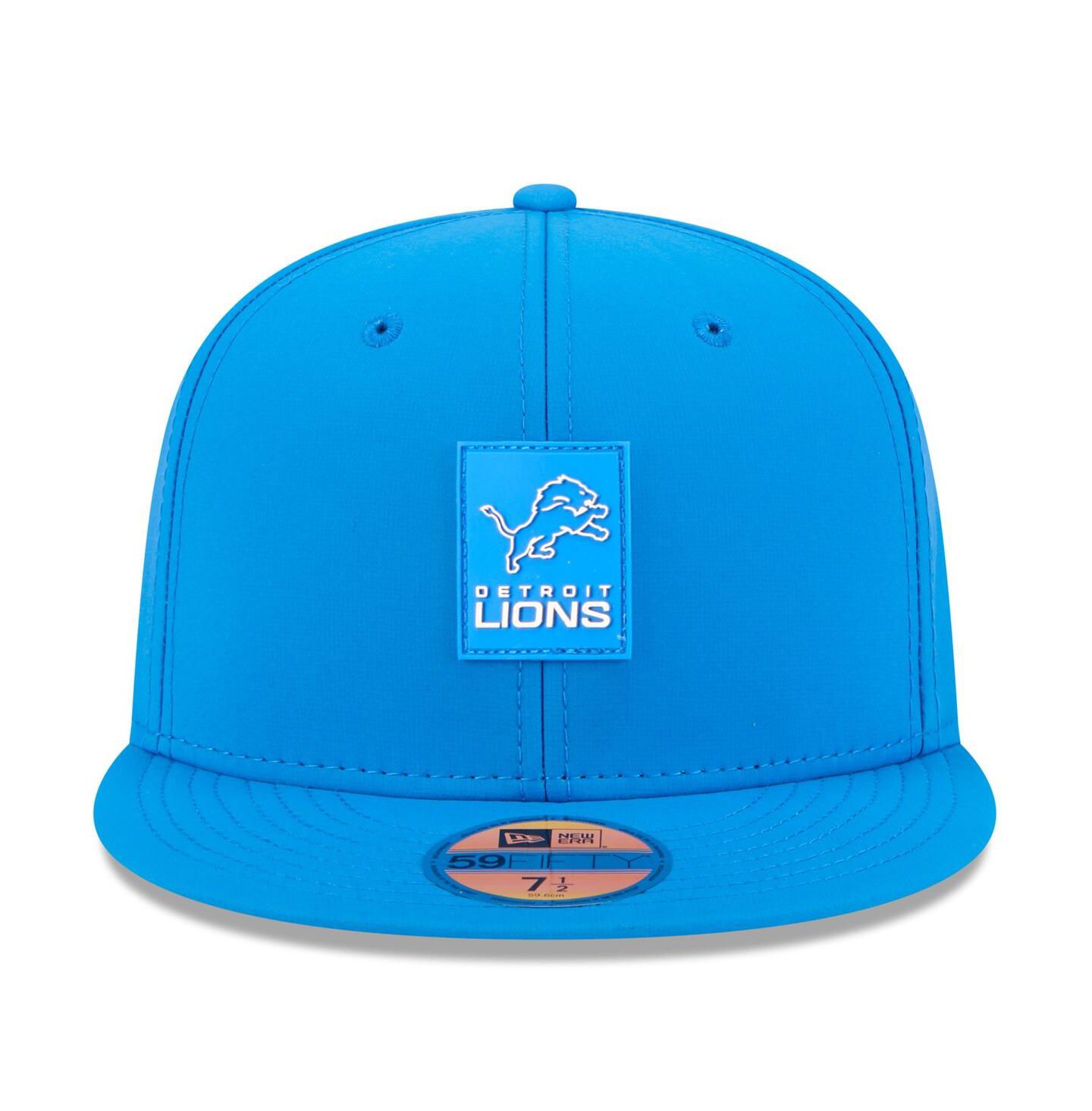 Мужская кепка New Era Blue Detroit Lions 2025 Sideline 59FIFTY Fitted Hat — фото 5