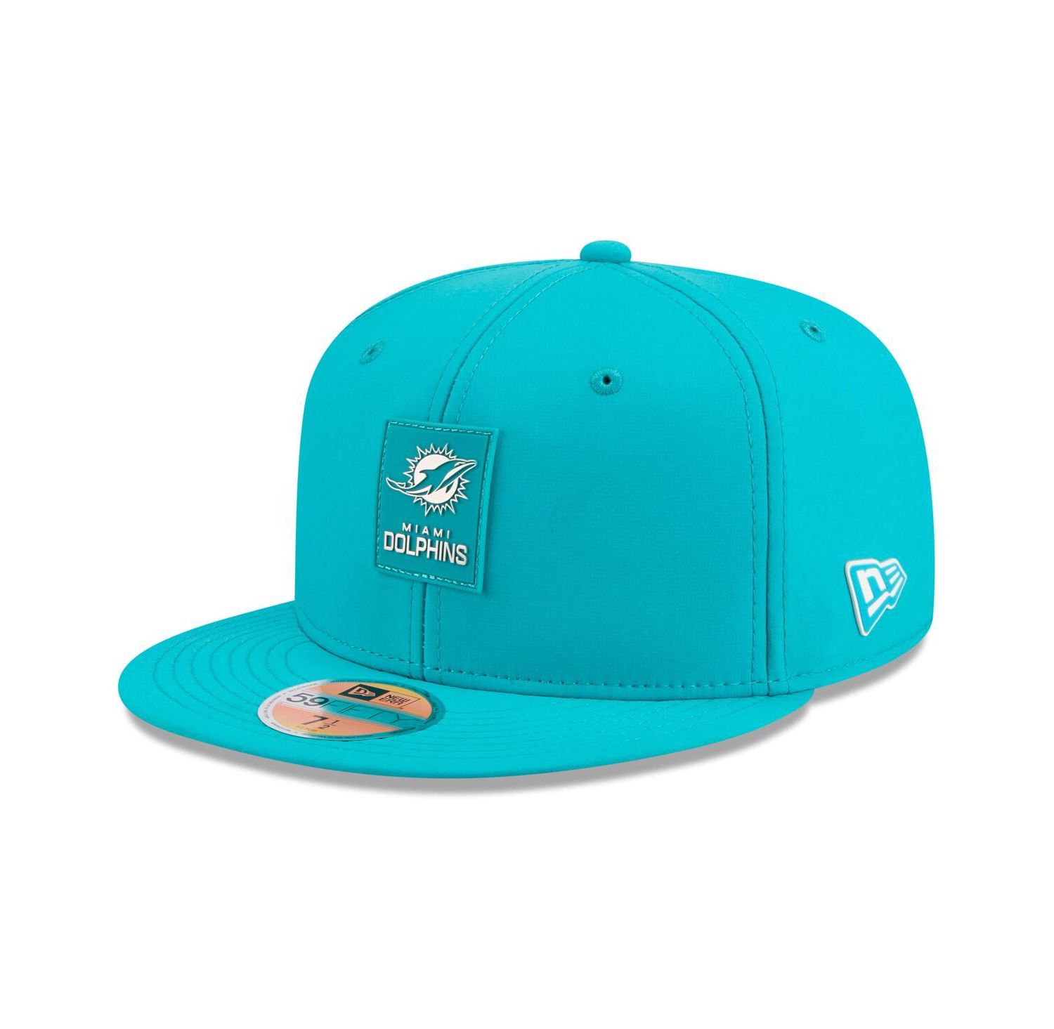 Men's Aqua Miami Dolphins 2025 Sideline 59FIFTY Fitted Hat