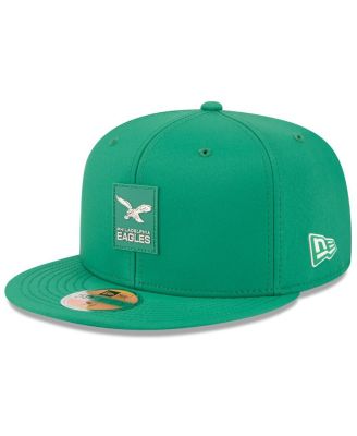 New Era - Men's Kelly Green Philadelphia Eagles 2025 Sideline Throwback 59FIFTY Fitted Hat