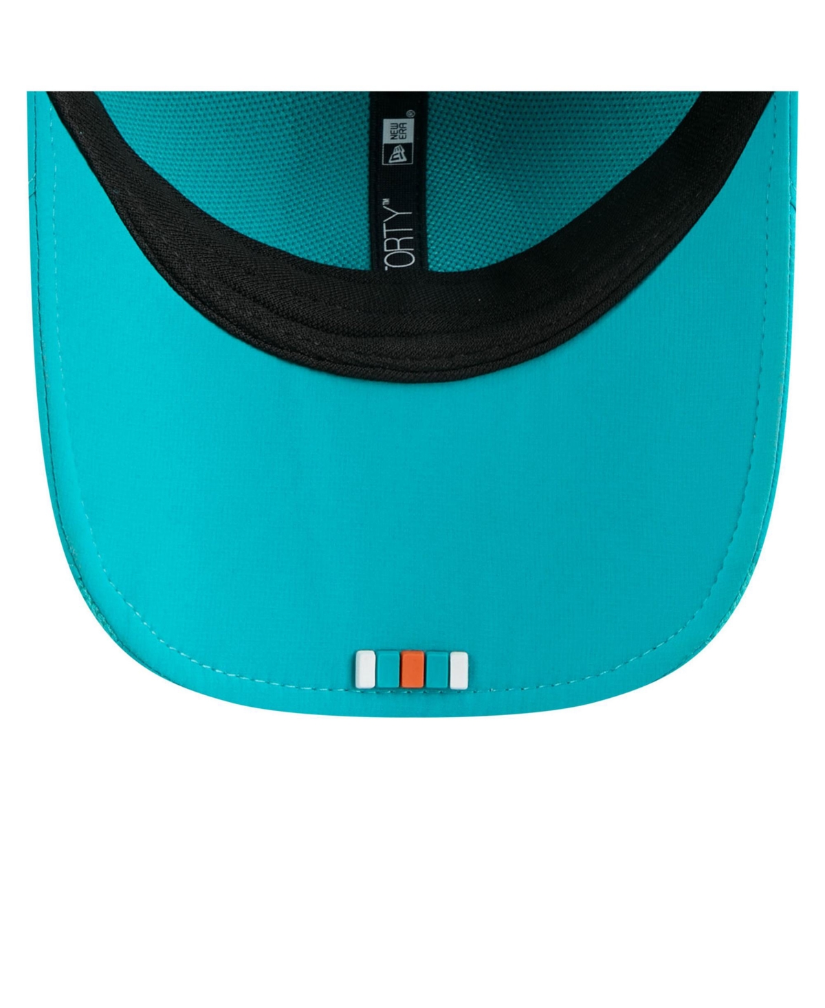 New Era Big Boys And Girls Aqua Miami Dolphins 2025 Sideline 9forty Adjustable Hat In Blue