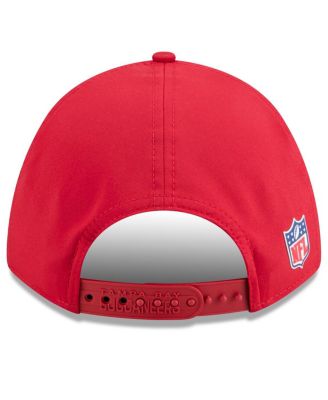 Big Boys and Girls Red Tampa Bay Buccaneers 2025 Sideline M-Crown 9FORTY Adjustable Hat
