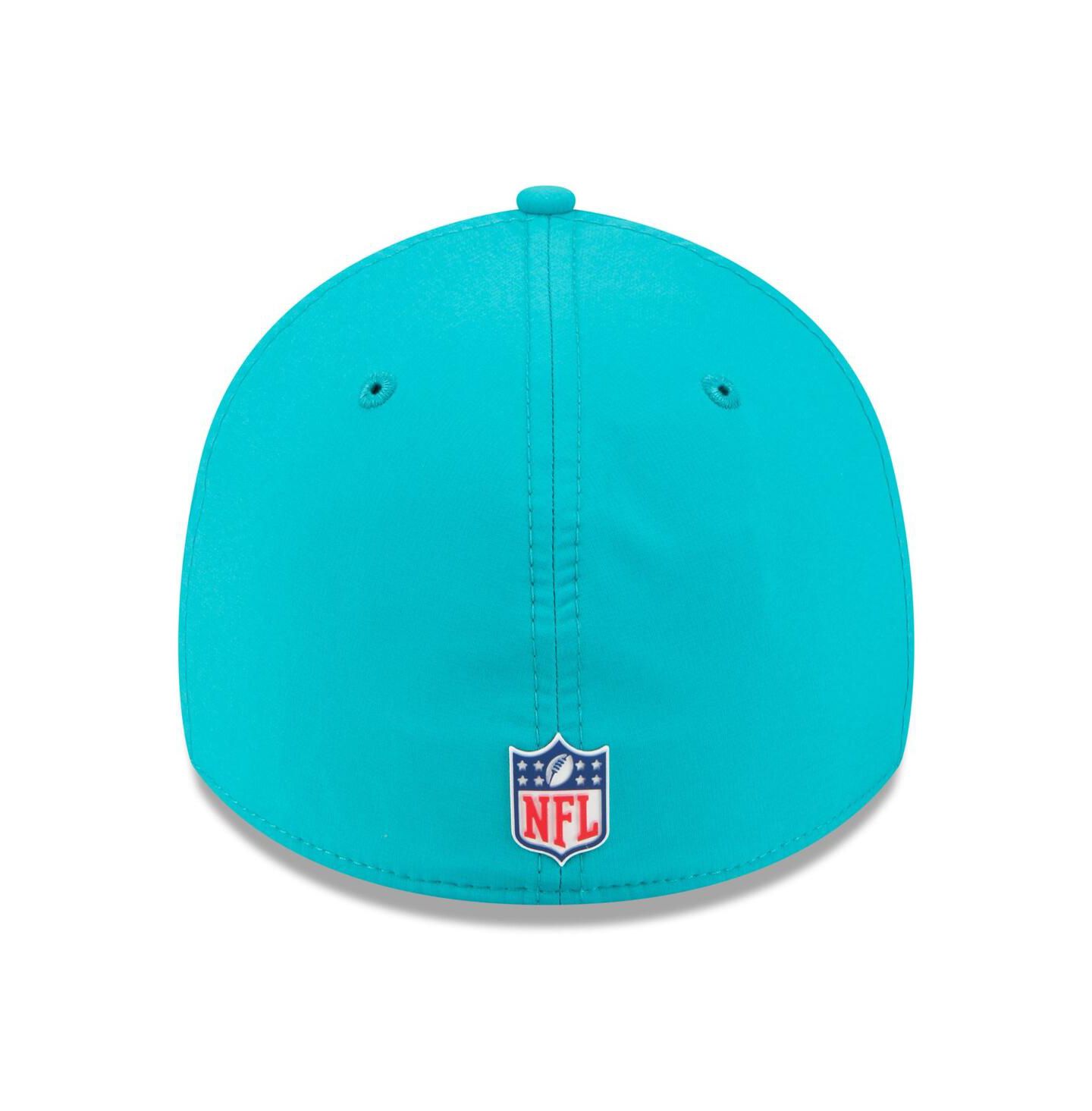Мужская кепка New Era Aqua Miami Dolphins 2025 Sideline 39THIRTY Flex Hat — фото 3