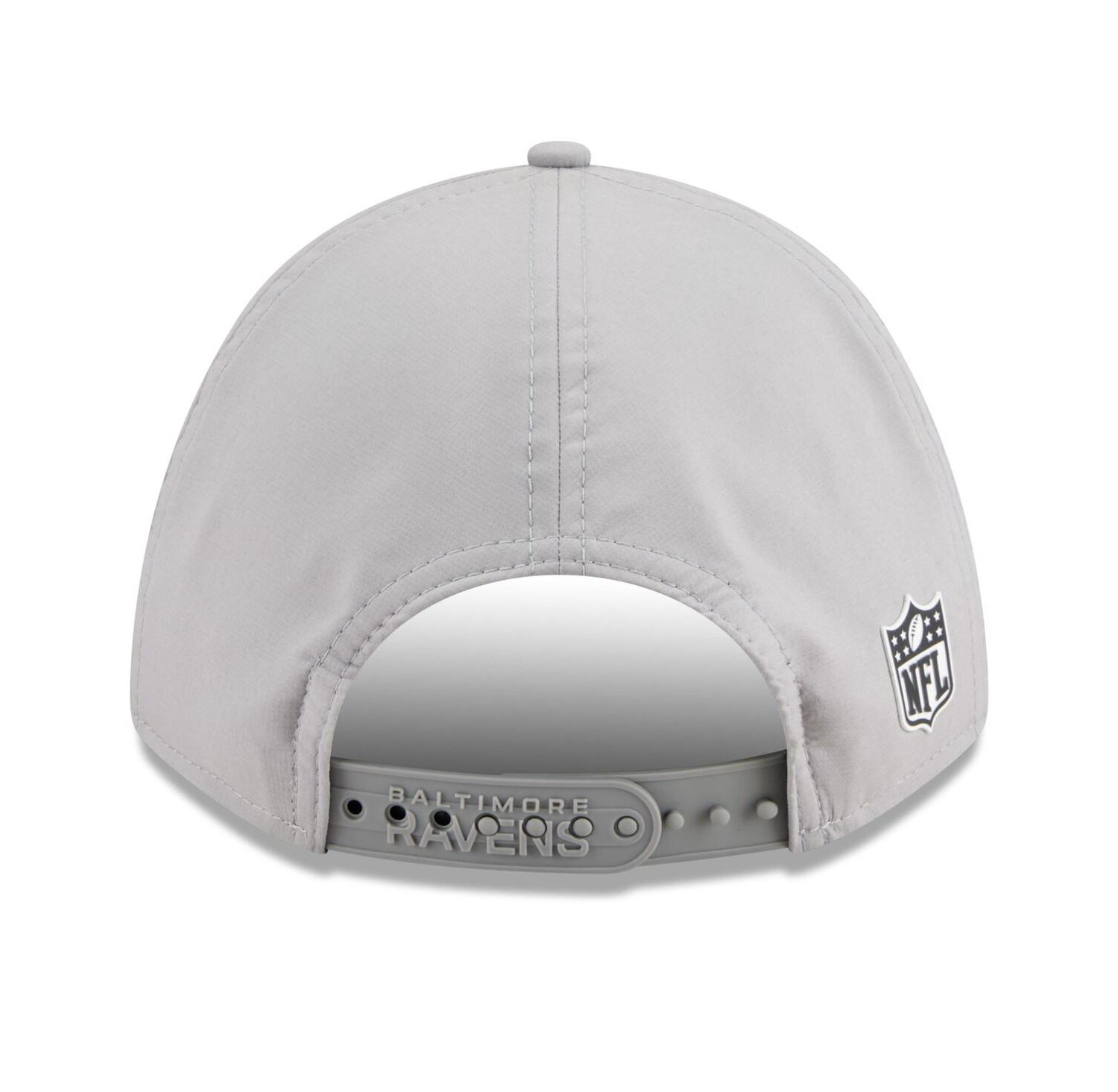 Men's Gray Baltimore Ravens 2025 Sideline M-Crown 9FORTY Adjustable Hat