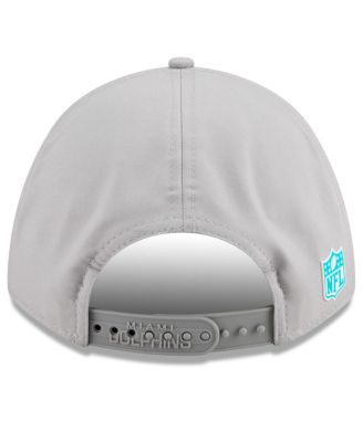 Men's Gray Miami Dolphins 2025 Sideline M-Crown 9FORTY Adjustable Hat