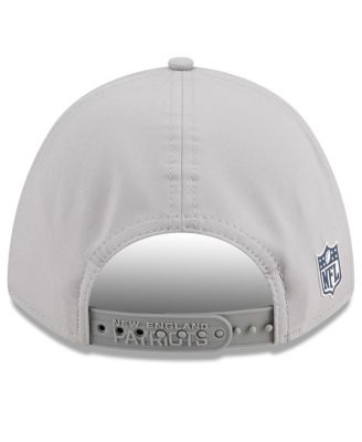 Men's Gray New England Patriots 2025 Sideline M-Crown 9FORTY Adjustable Hat