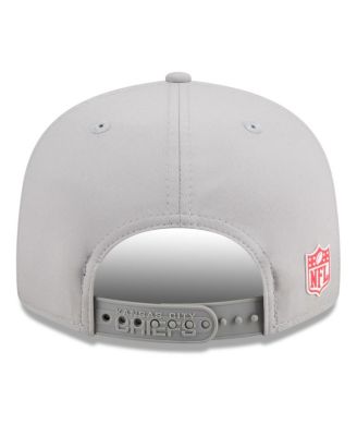 Men's Gray Kansas City Chiefs 2025 Sideline Split Panel 9FIFTY Snapback Hat